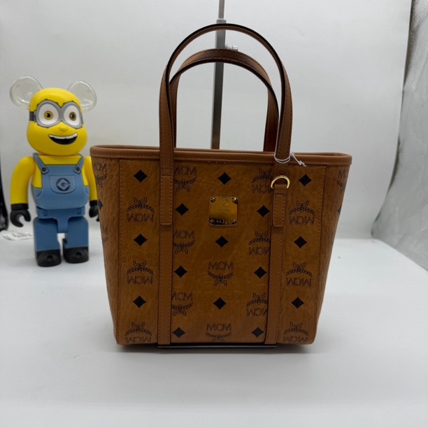 99新 MCM 奢得/干邑色菜篮子123020