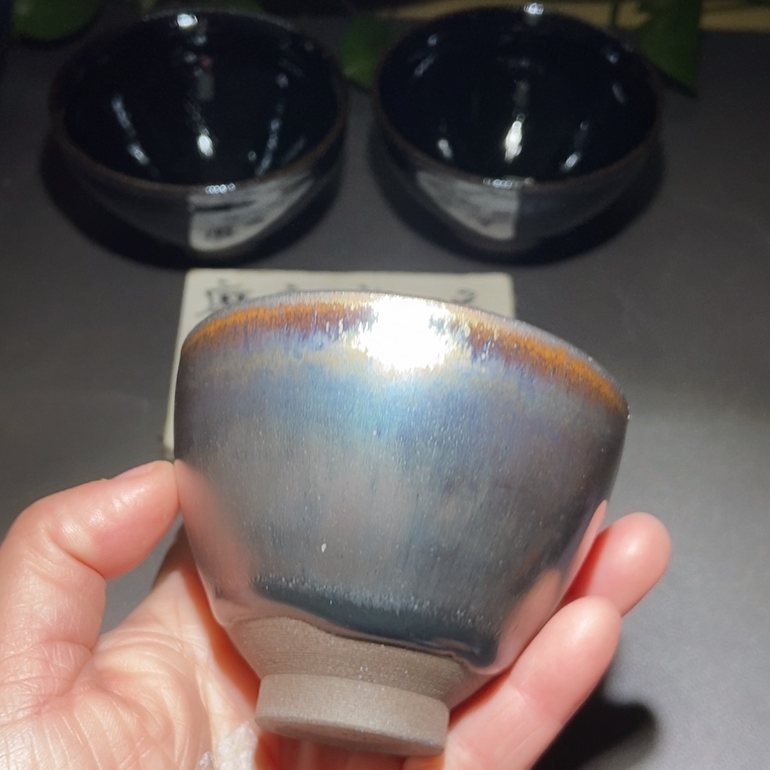 茶盏423 建窑建盏微瑕磨底