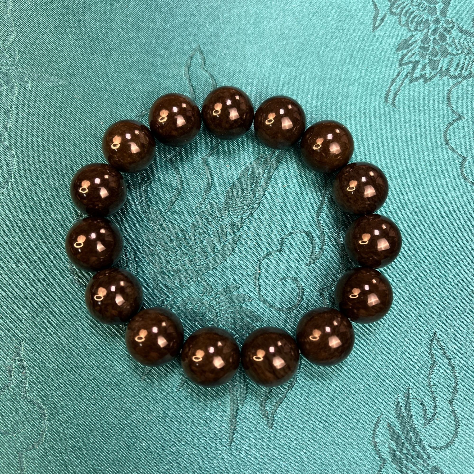 且末红糖单圈手串