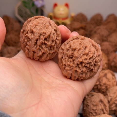 吊坠文玩核桃41四座楼有点黄尖