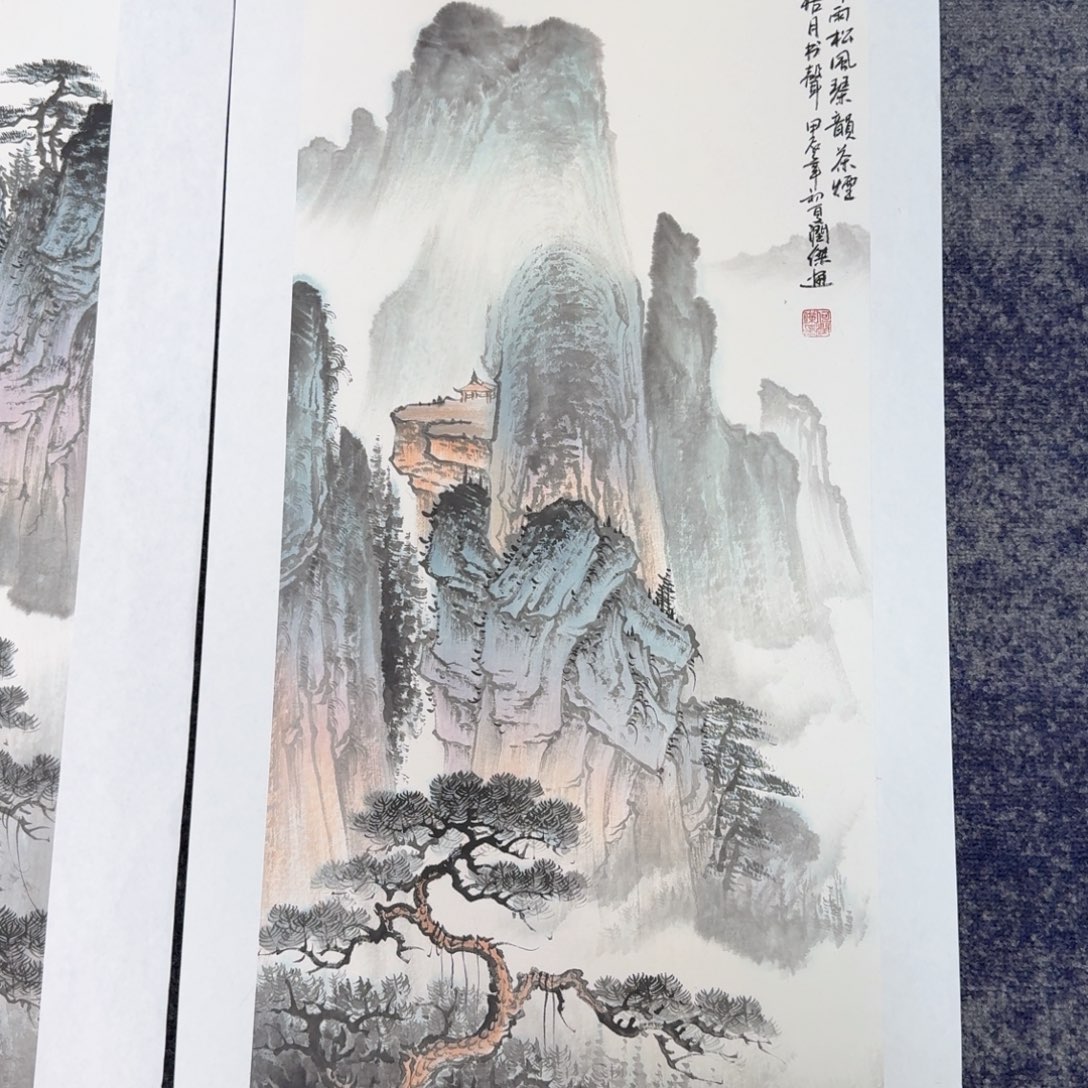 国画国画作品山水花鸟纯手绘