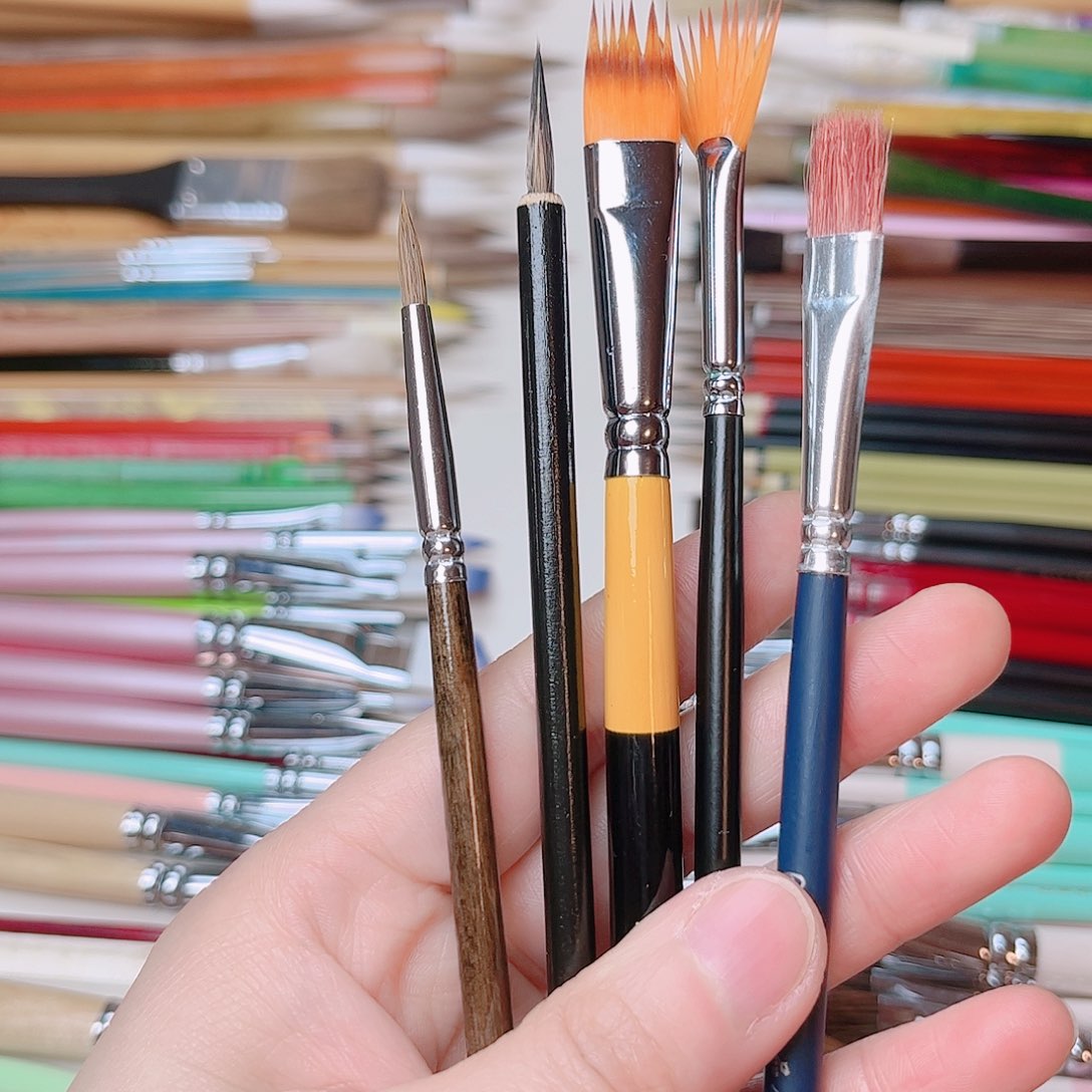 艺笔轩画笔组合5支
