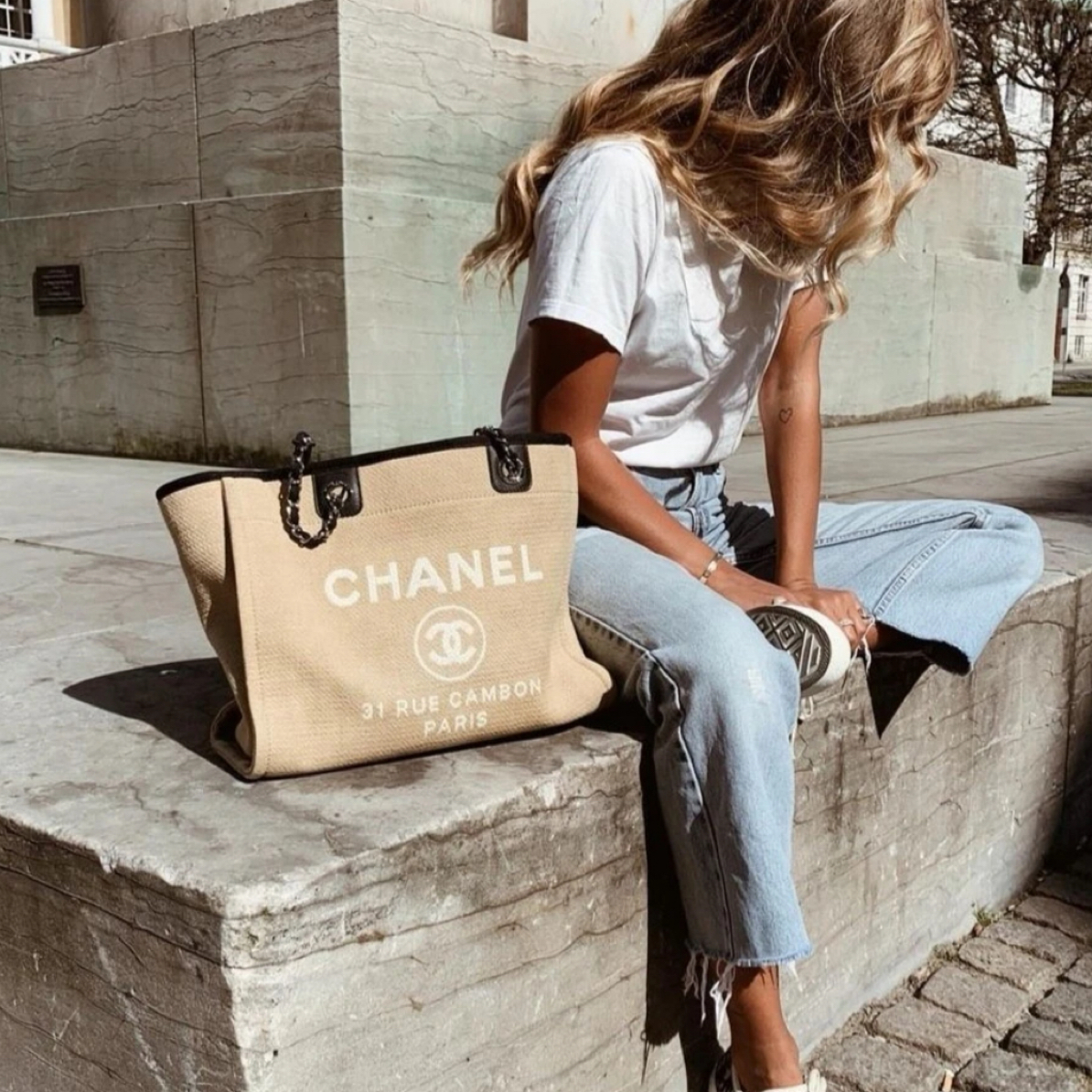 95新 Chanel/香奈儿 大号 香奈儿/单肩包/8794