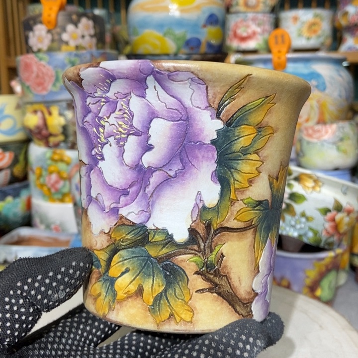 红陶景德镇艺术手绘作品
