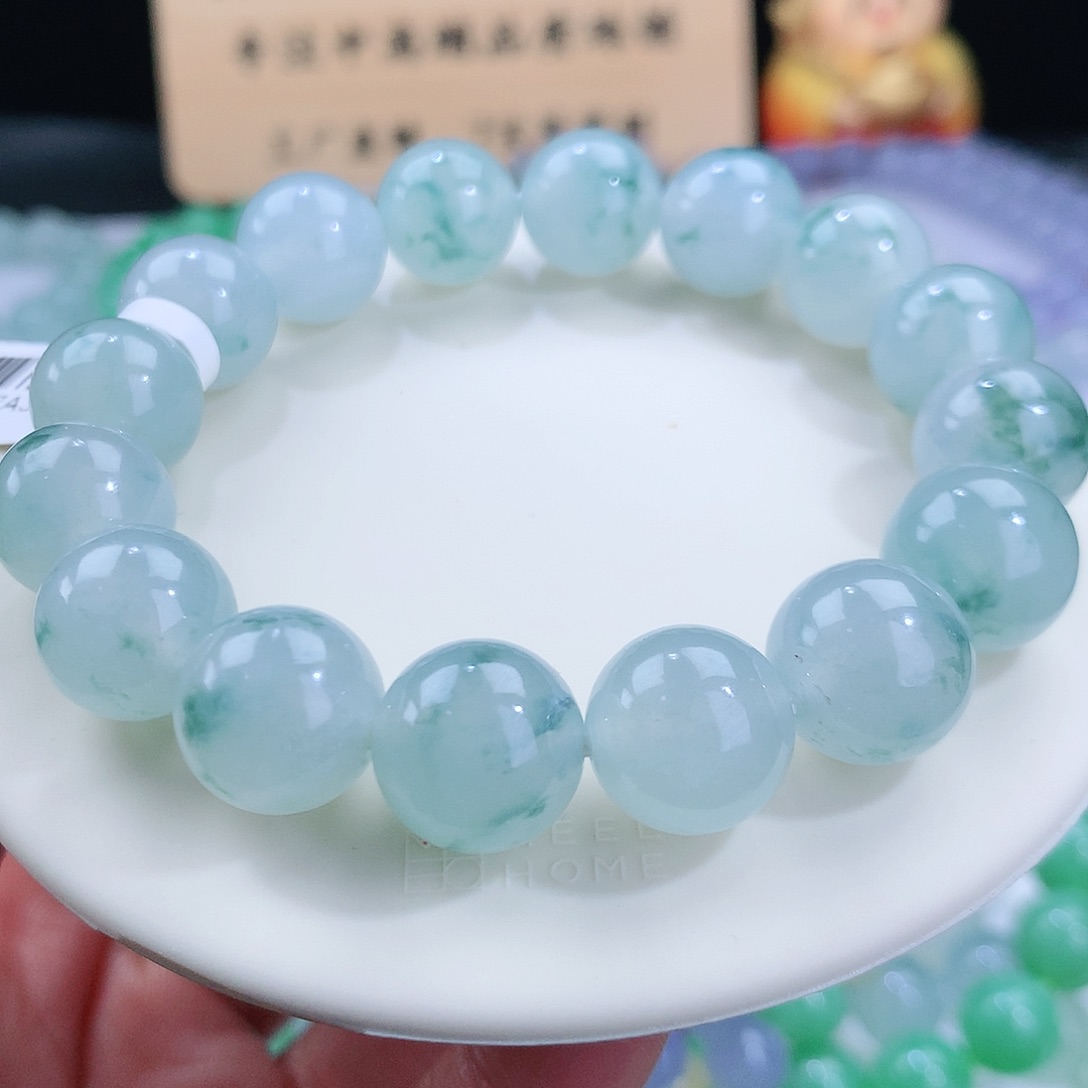 翡翠手链未镶嵌卡12.7