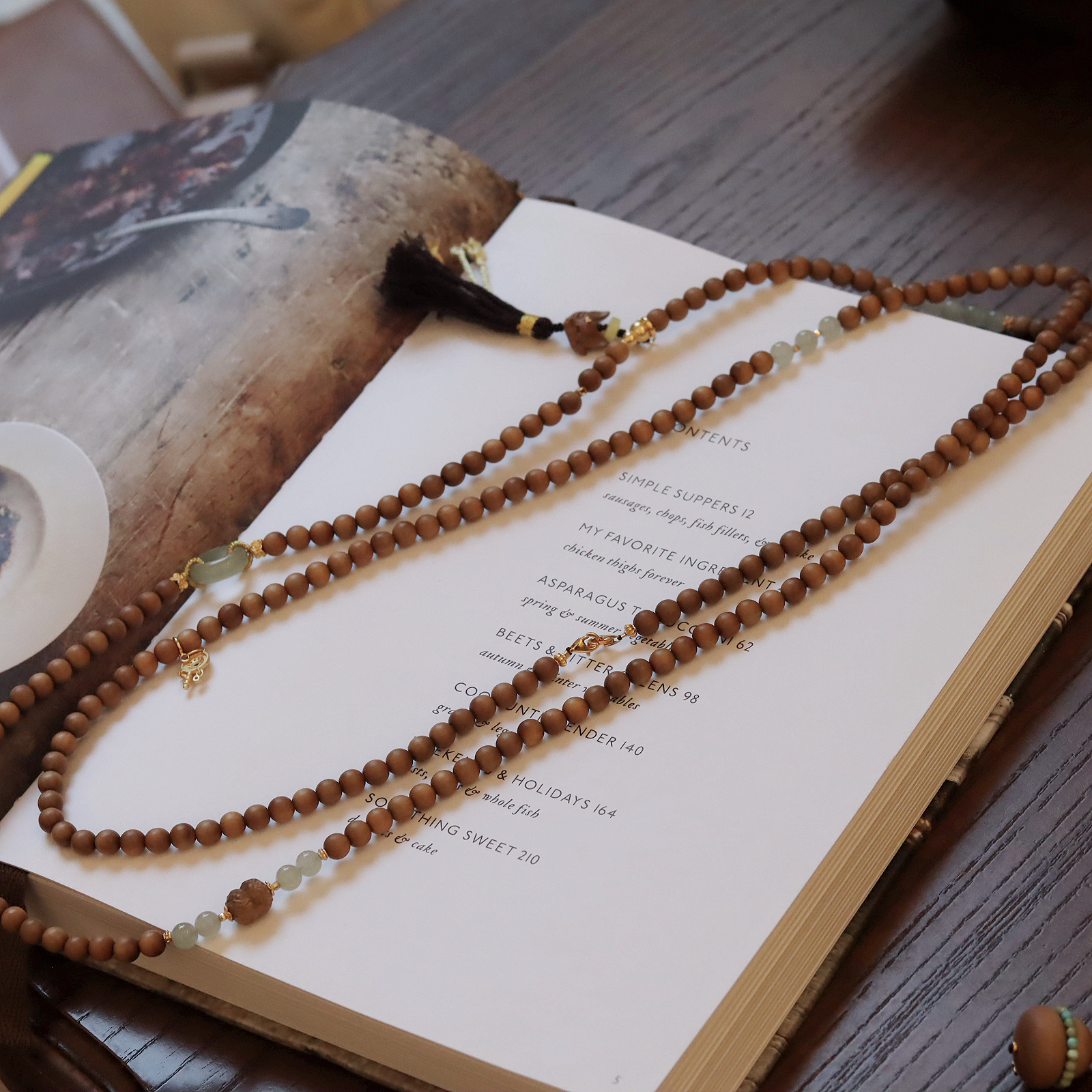 【半岛迷香】天然印度黑肉老山檀斜挎6mm