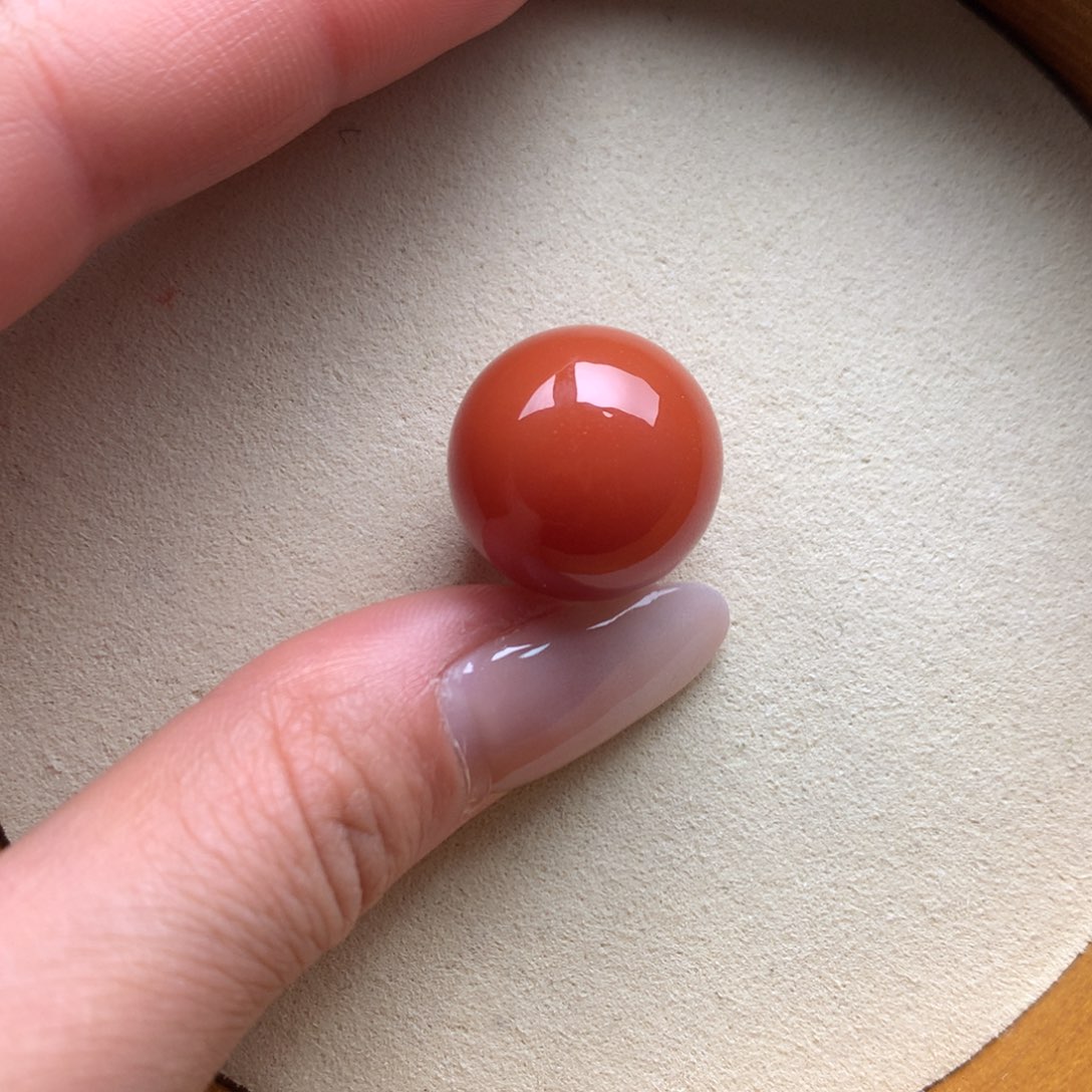 南红玛瑙未镶嵌保山天然原矿南红19mm+单珠