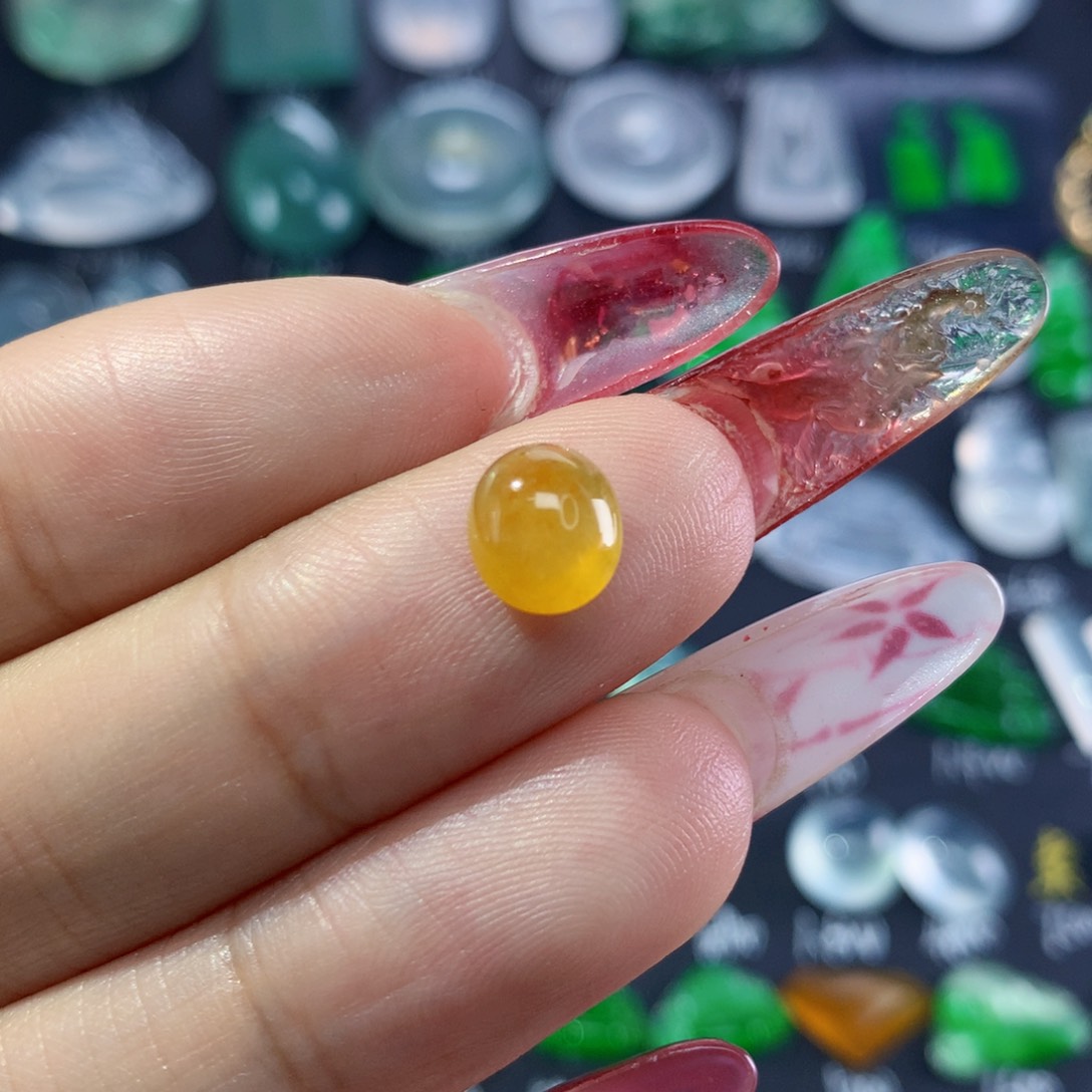 翡翠颈饰未镶嵌纯天然缅甸翡翠A货