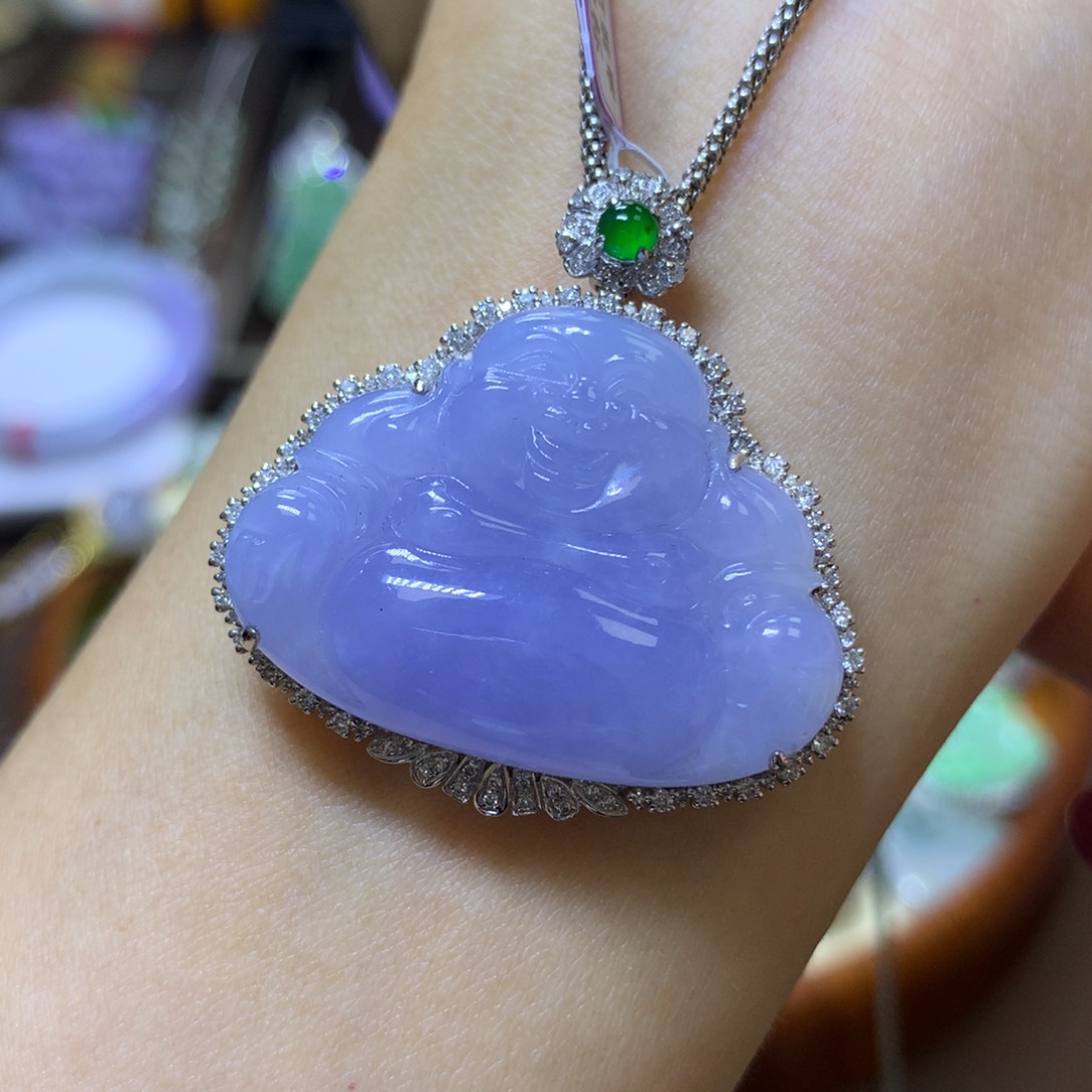 【闪购商品】翡翠颈饰18K金镶嵌翡翠