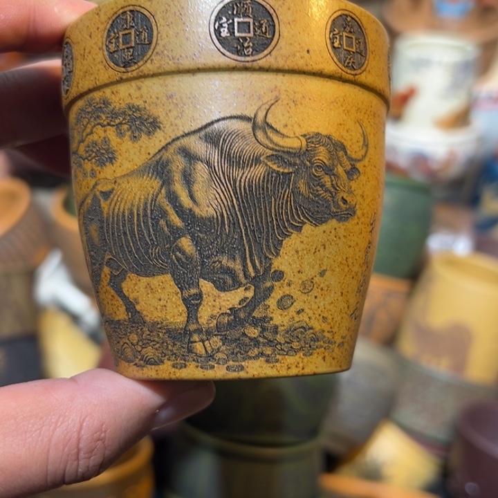 紫砂茶杯宜兴紫砂主人杯