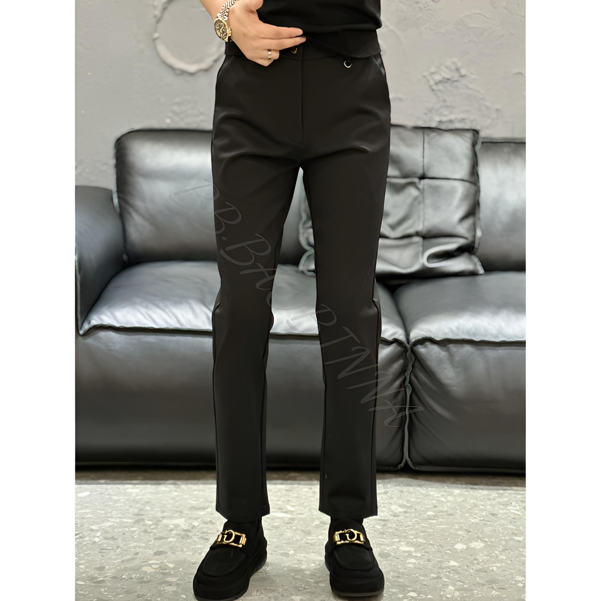 小野· 男装 | 男士高订轻奢修身小直筒休闲裤6628