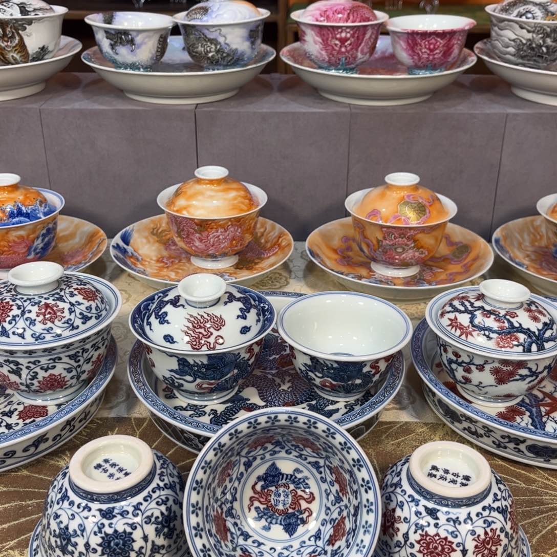 手绘仿古茶具 自产自销