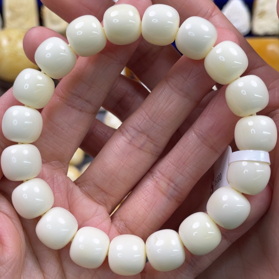 蜜蜡裸石未镶嵌琥珀蜜蜡手串卡12mm