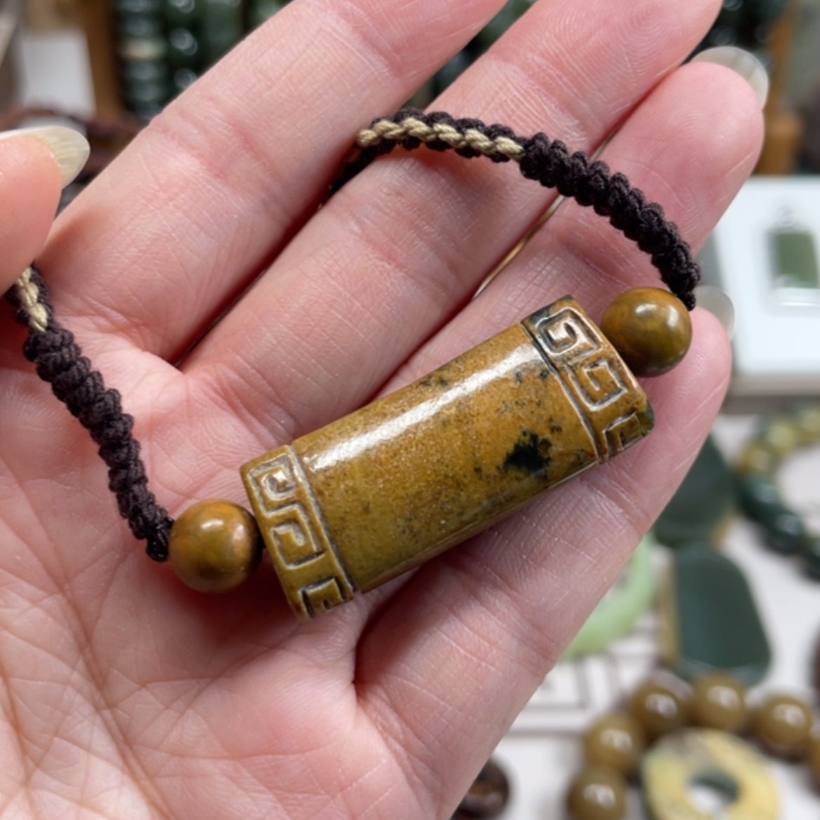 【闪购商品】岫岩河磨玉（透闪石质玉）挂件未镶嵌