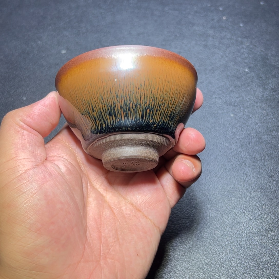 茶盏兔毫建窑建盏主人杯