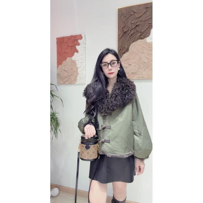 【1664】【青绒漫语】新款兔皮毛一体短外套女士气质时尚轻奢两面穿
