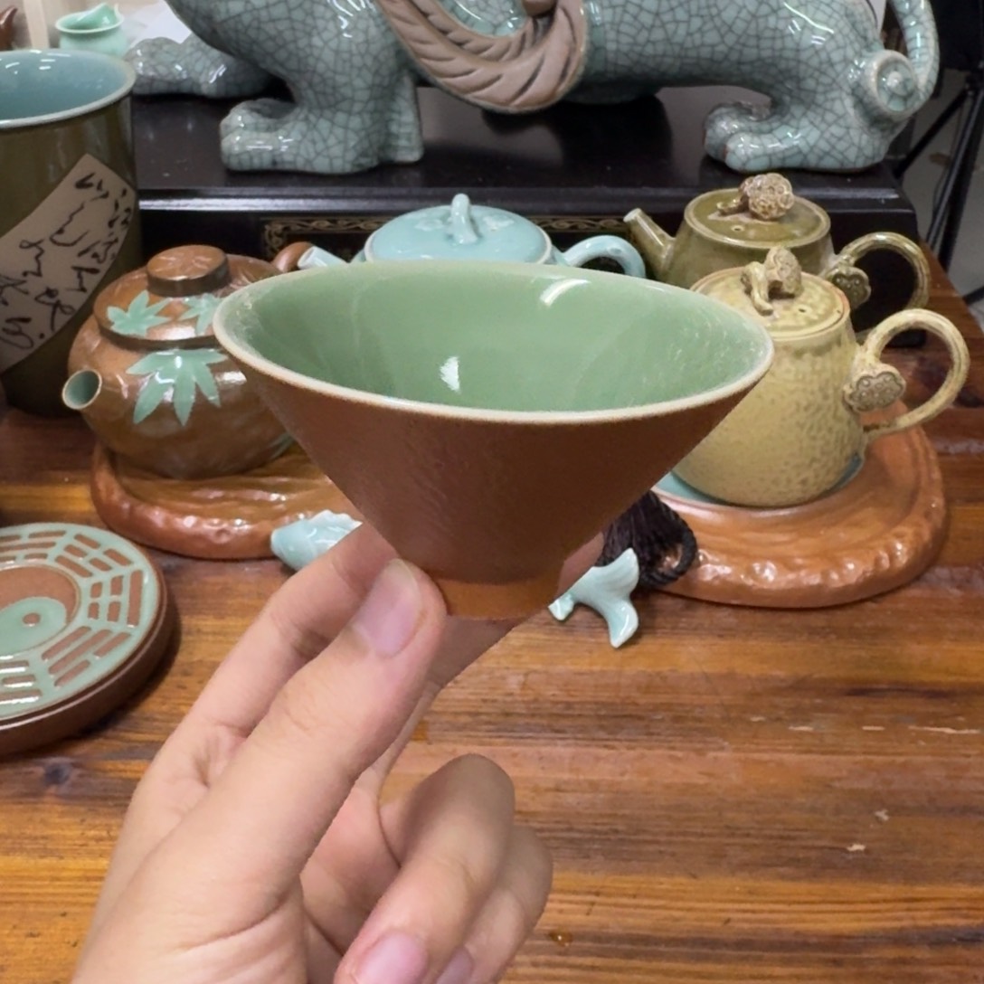 龙泉青瓷茶具微瑕1429