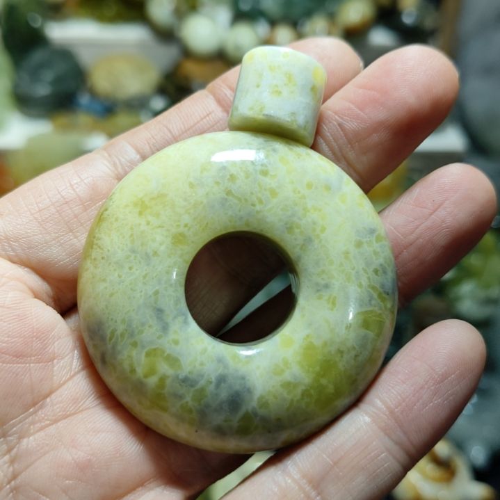 岫玉平安扣未镶嵌