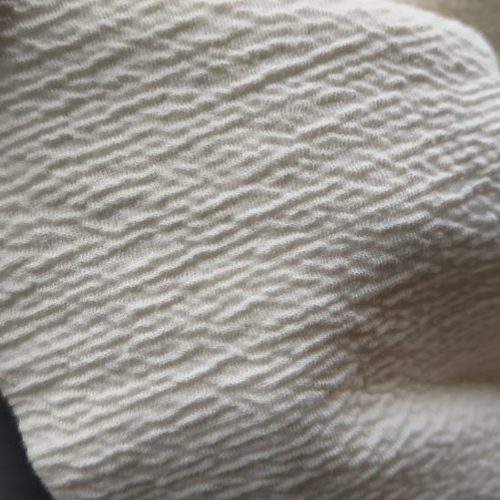 皱皱棉2米米白色