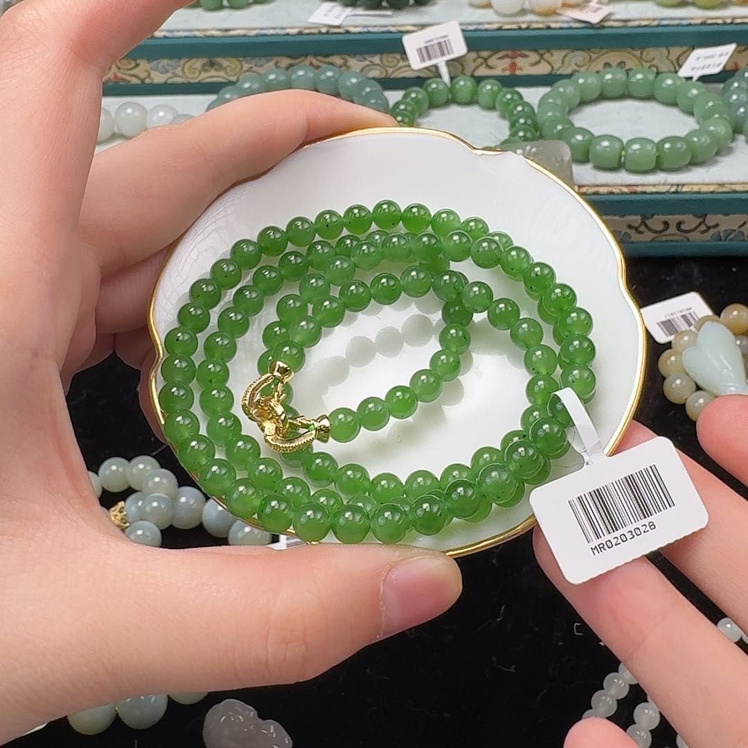 和田玉手串未镶嵌