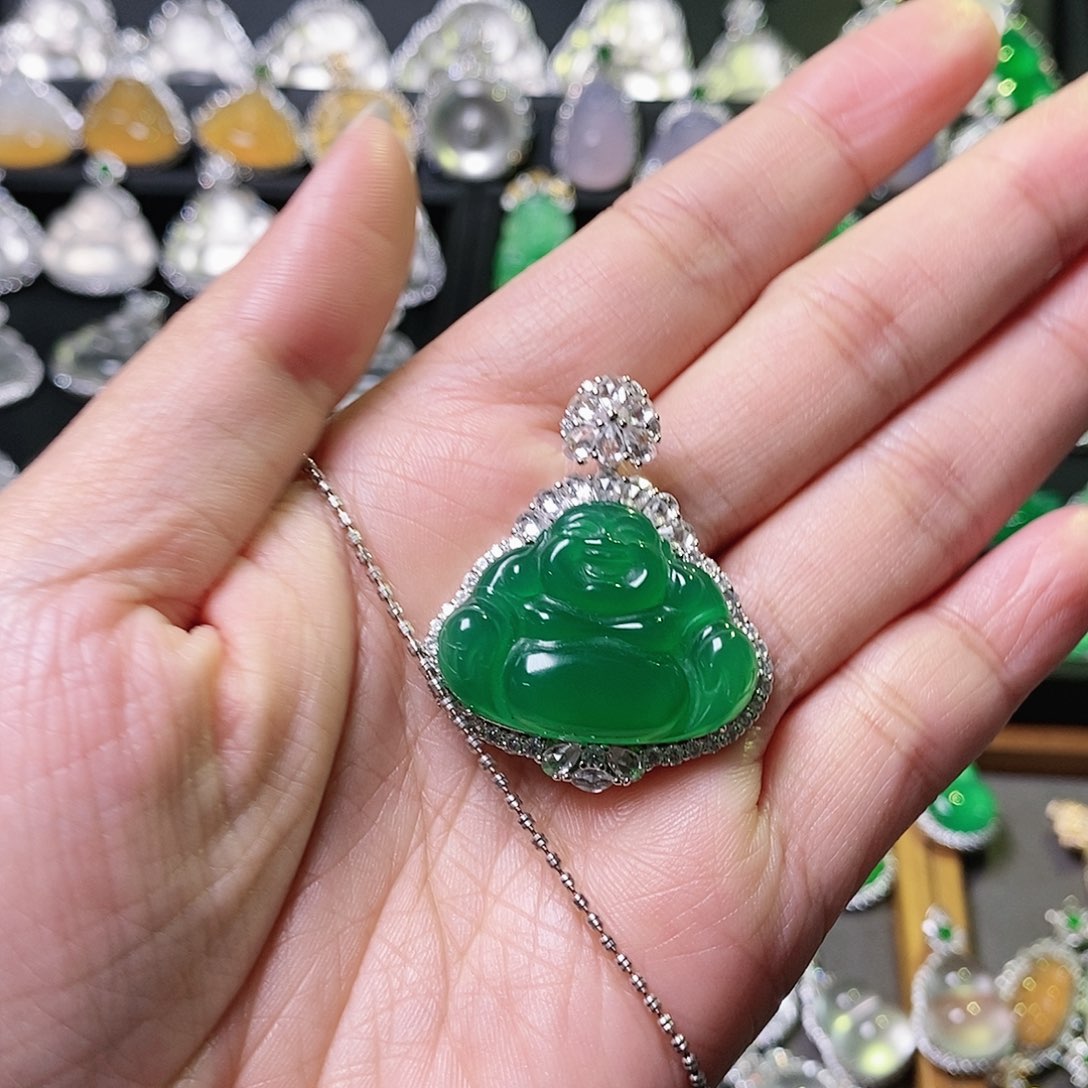 玛瑙/玉髓颈饰银S925镶嵌颖*