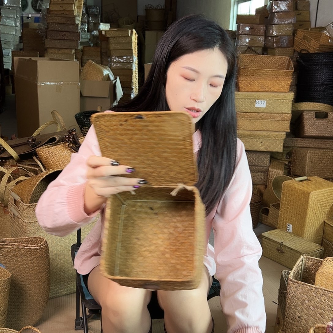 草编包/草编收纳盒微瑕疵