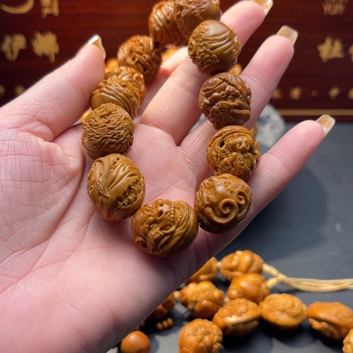 洋***橄榄核吊坠生肖恶僧