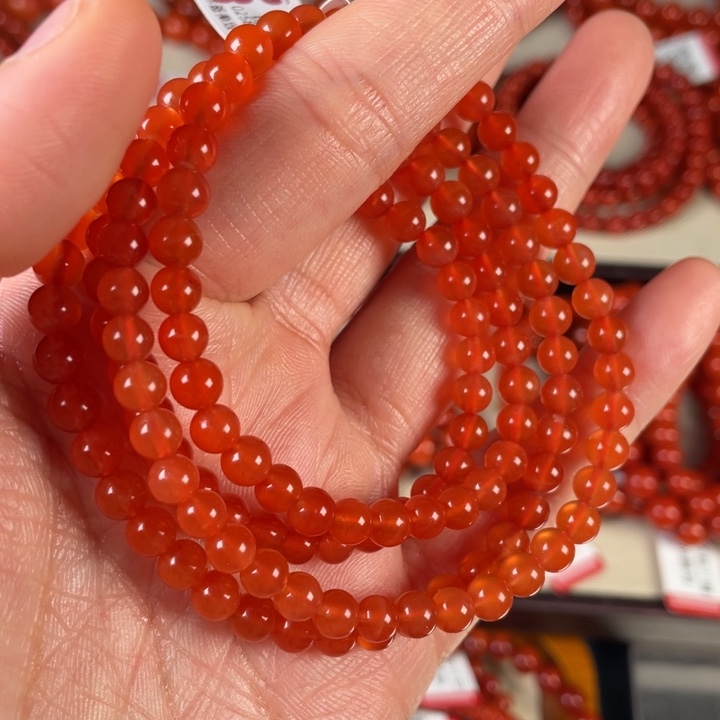 南红玛瑙手链未镶嵌