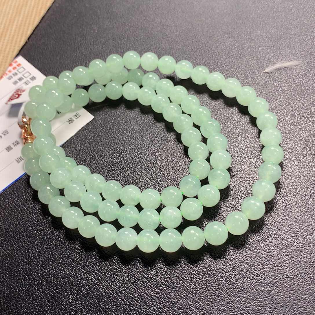 翡翠颈饰未镶嵌项链