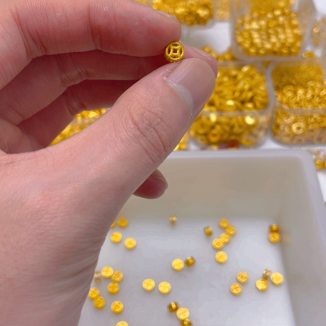 锆石铜合金钱多多6mm5颗