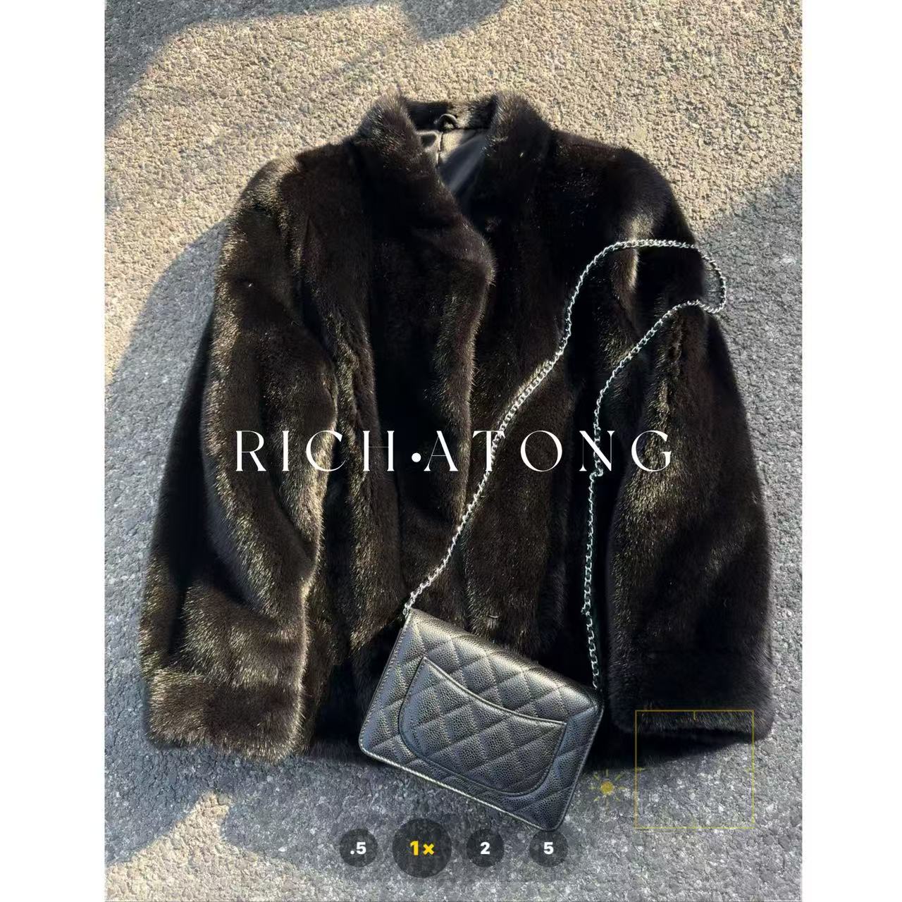 RICH ATONG.【宝嘉美】进口皇冠级收藏级水貂光泽感外套1216