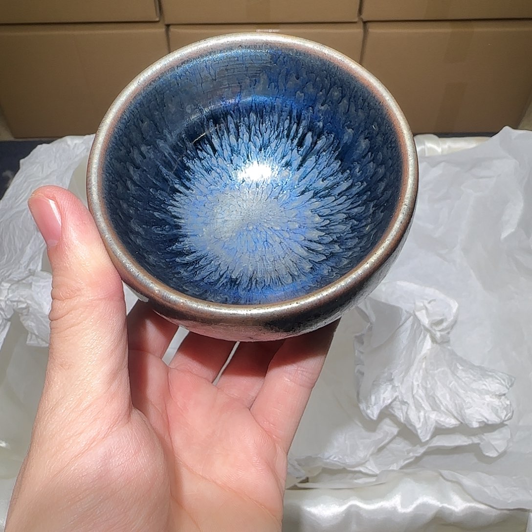 茶盏微瑕建盏，介意勿拍