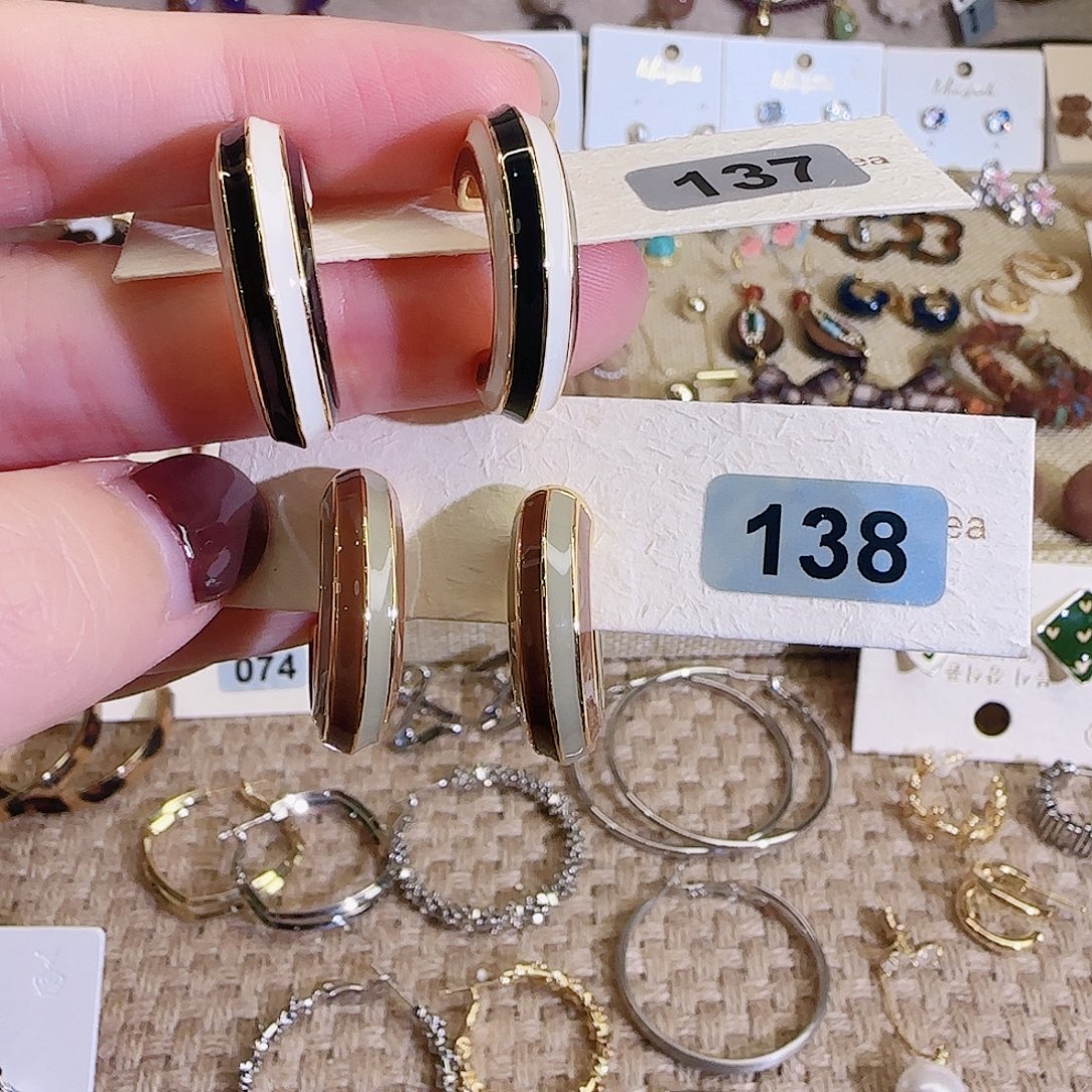 仿珍珠铜合金925银耳钉