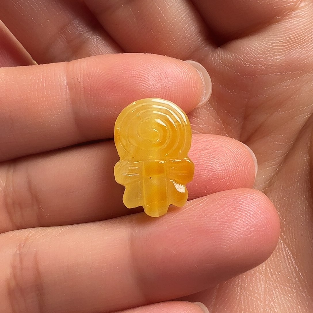 蜜蜡颈饰未镶嵌棒棒糖