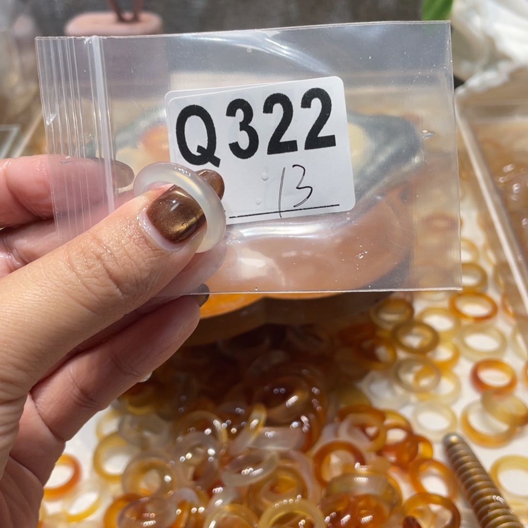 玛瑙/玉髓未镶嵌戒指322