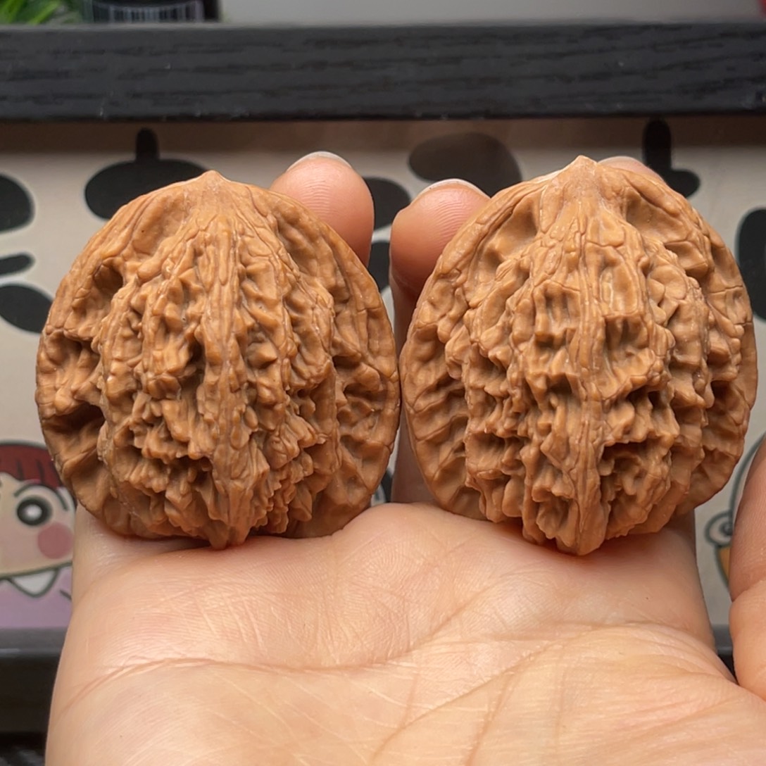 文玩核桃吊坠44麦穗虎头