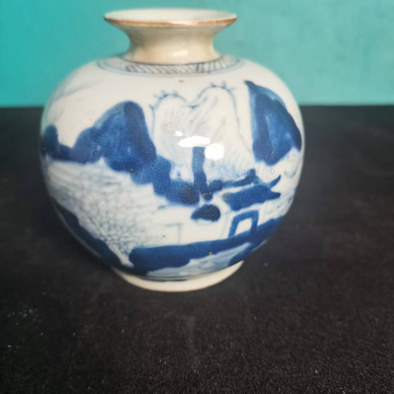 仿古瓷 仿古瓷青花苹果尊3172