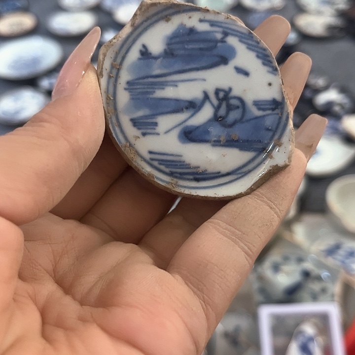 瓷片瓷片茶托喝茶非常不错