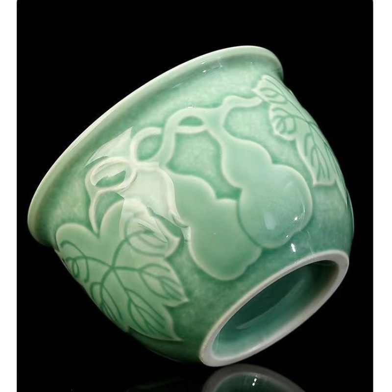 《葫芦》青瓷缸杯/容量80毫升高档