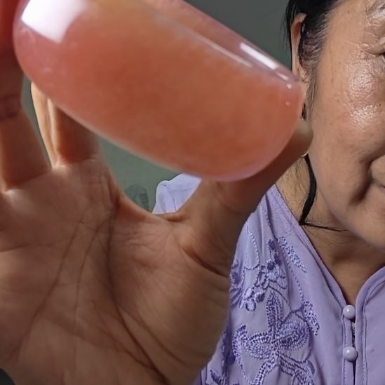 未镶嵌手镯石英质玉海*