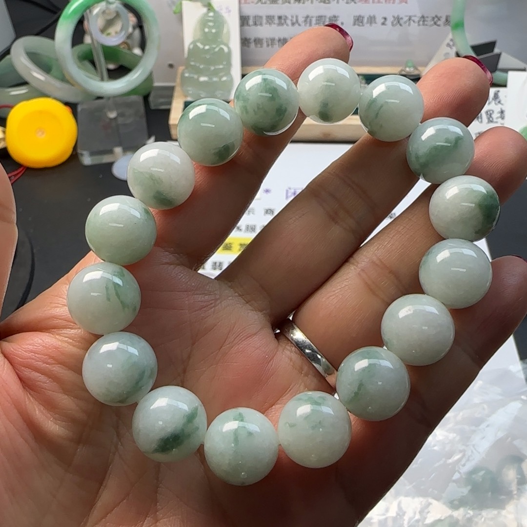翡翠手串未镶嵌天然翡翠Ａ