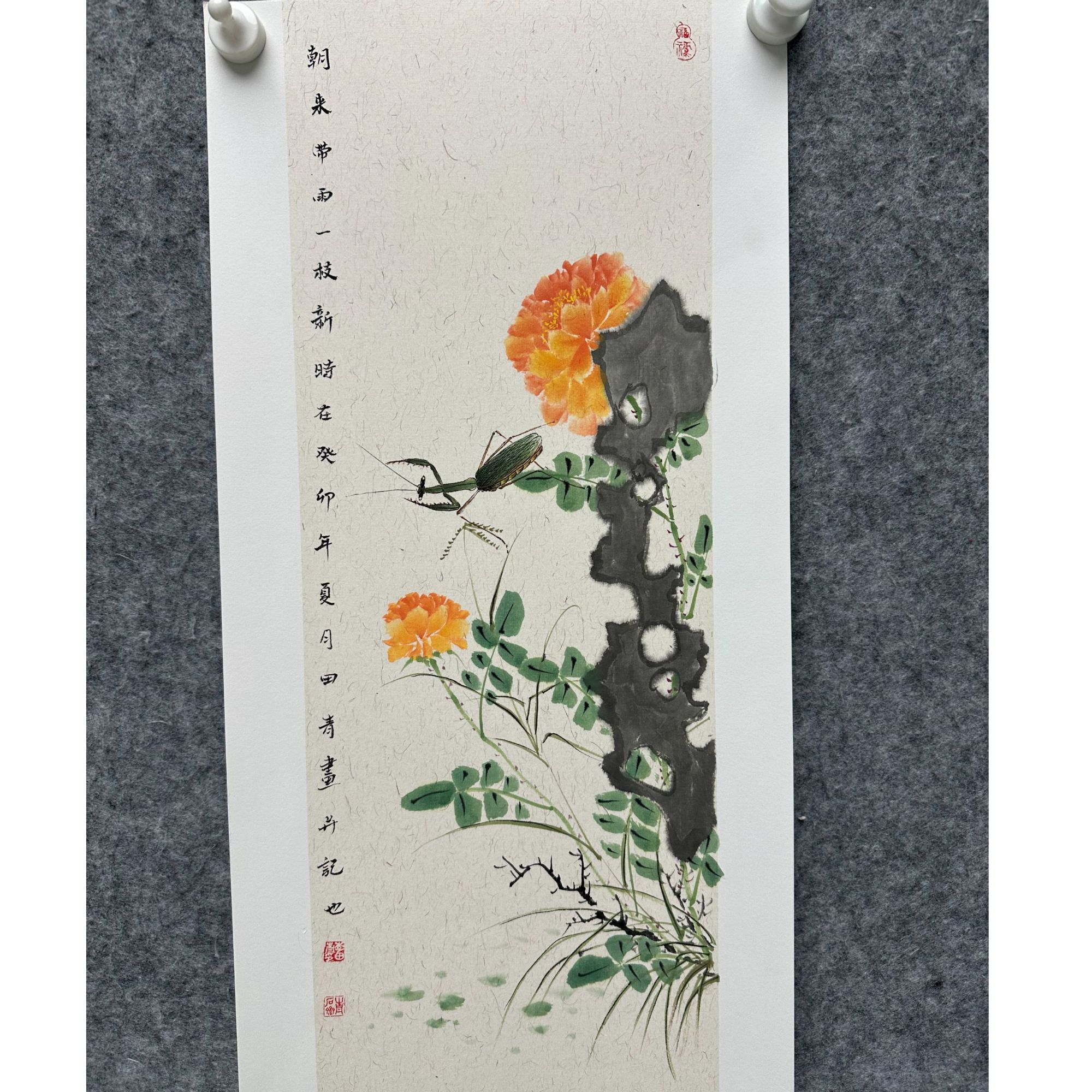 李田青-2平尺-国画-朝来带雨