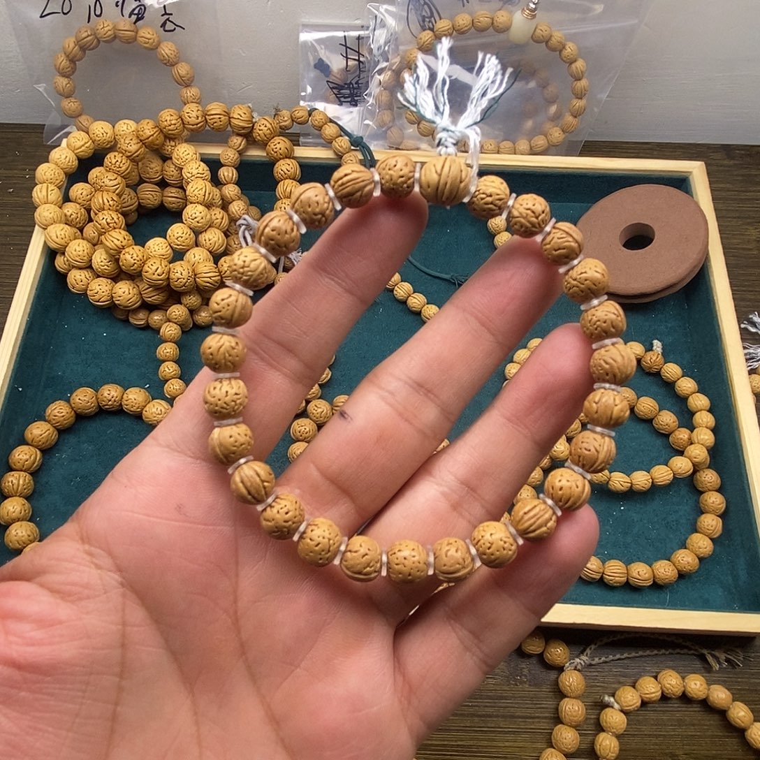 八***镜桃核吊坠精品野生桃核小尺寸8+