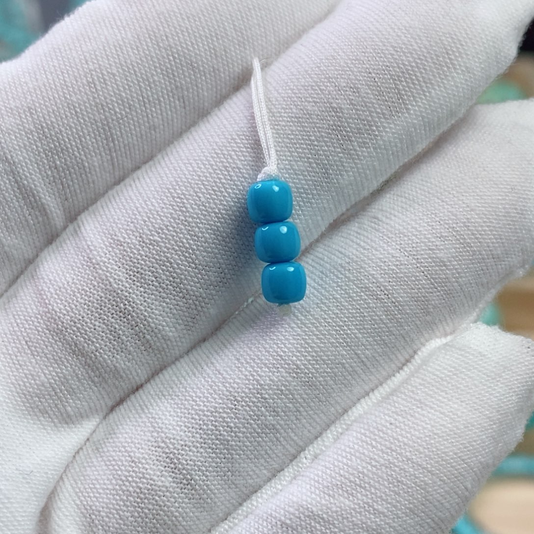 绿松石未镶嵌珠宝奇石4.6mm