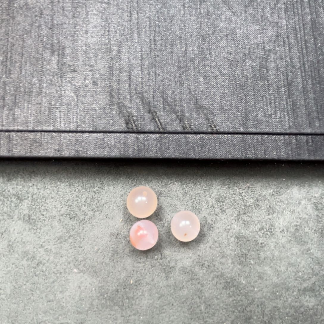 南红玛瑙冰飘单珠未镶嵌