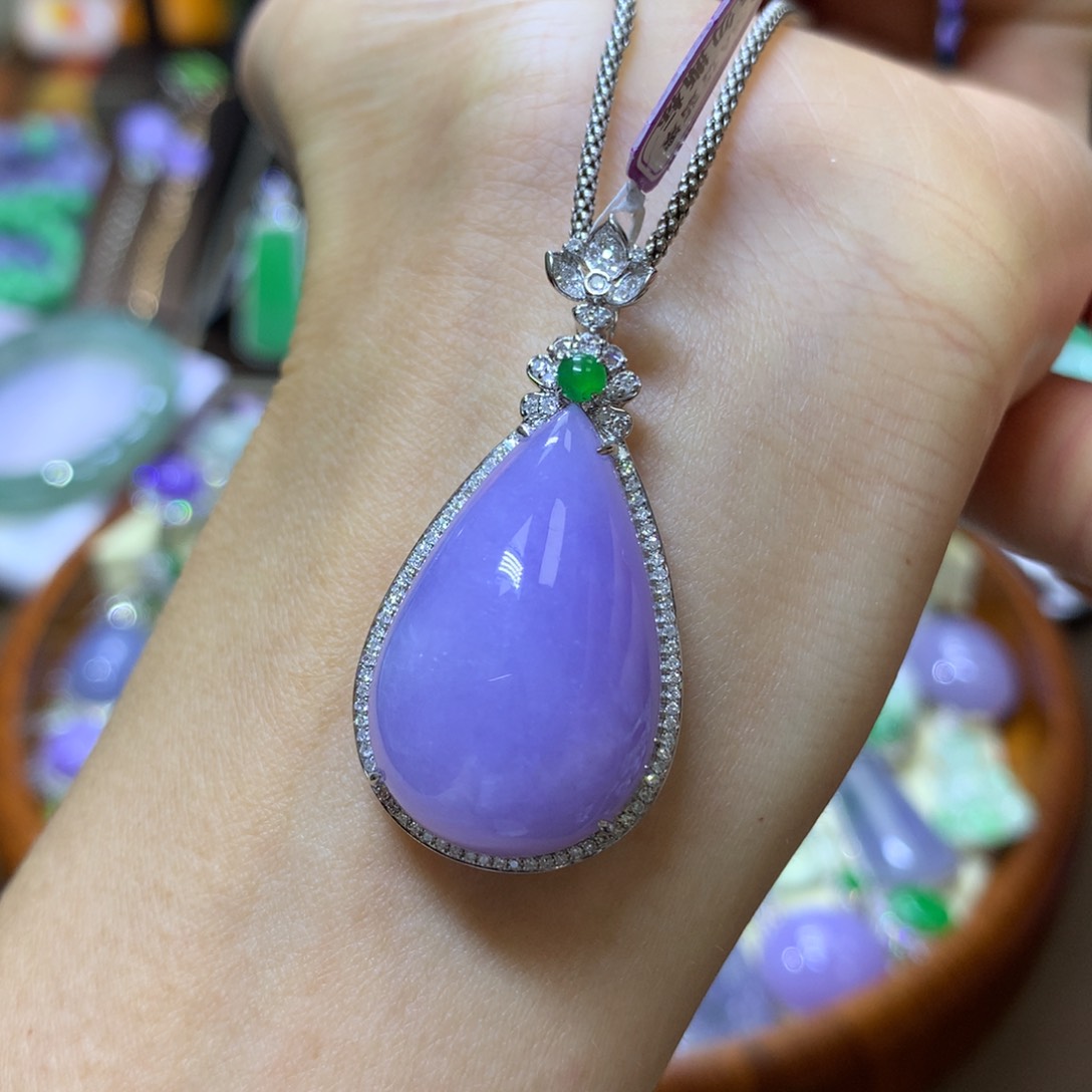 【闪购商品】翡翠颈饰18K金镶嵌翡翠