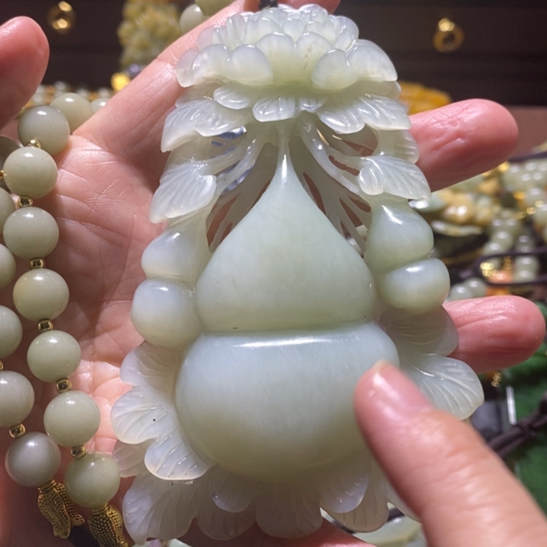 【闪购商品】岫玉毛衣链未镶嵌