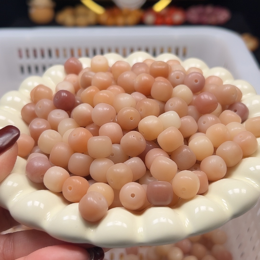 菩提根/象牙果手串卡11冰粉桶120