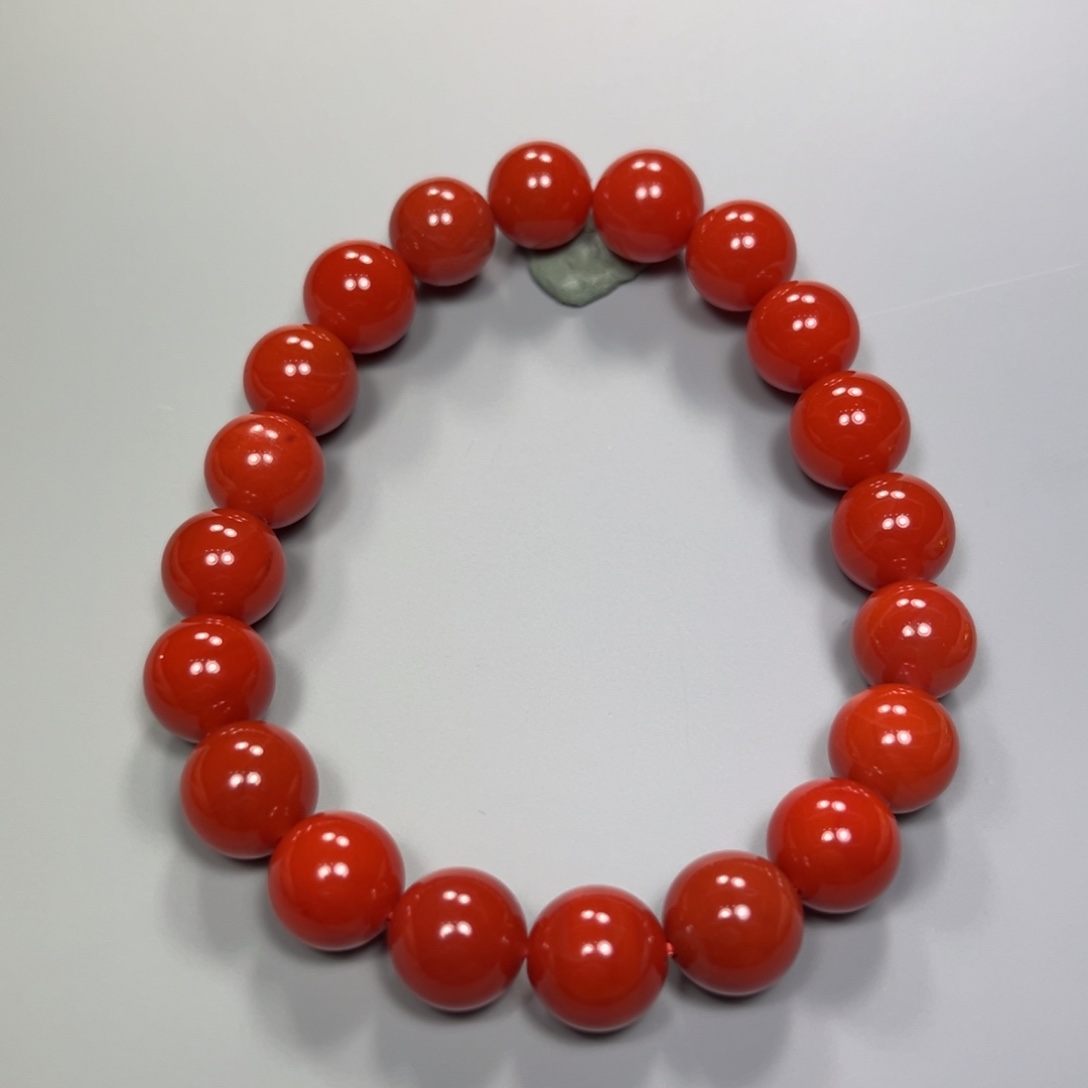 南红玛瑙单圈圆珠10mm官坡未镶嵌