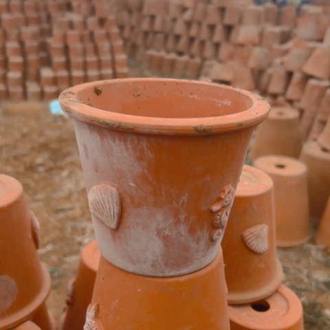 红陶口13高11微瑕